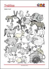 Koliko ih ima - radni listići za percepciju i koncentraciju za djecu