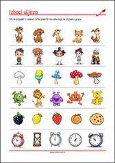 Prekriži ono što ne pripada! - radni listići za percepciju i koncentraciju za djecu