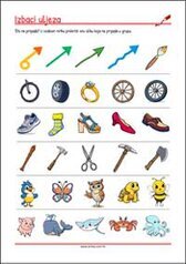 Prekriži ono što ne pripada! - radni listići za percepciju i koncentraciju za djecu