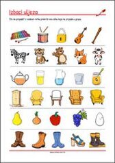 Prekriži ono što ne pripada! - radni listići za percepciju i koncentraciju za djecu