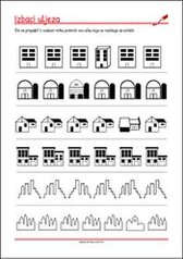 Prekriži ono što ne pripada! - radni listići za percepciju i koncentraciju za djecu