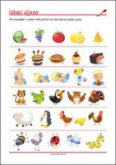 Prekriži ono što ne pripada! - radni listići za percepciju i koncentraciju za djecu