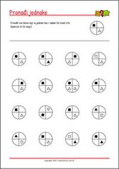 Pronađi jednake slike! - radni listići za percepciju i koncentraciju za djecu