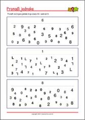 Pronađi jednake slike! - radni listići za percepciju i koncentraciju za djecu