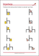 Orijentacija - Prijedlozi - radni listići za percepciju i koncentraciju za djecu