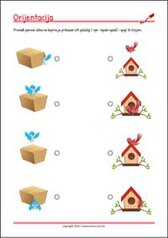 Orijentacija - Prijedlozi - radni listići za percepciju i koncentraciju za djecu
