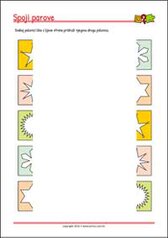 Pronađi jednake slike! - radni listići za percepciju i koncentraciju za djecu