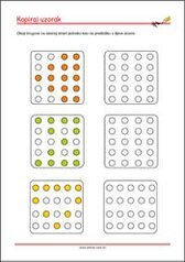 Prepoznaj i kopiraj uzorak - radni listići za percepciju i koncentraciju za djecu