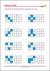 Prepoznaj i kopiraj uzorak - radni listići za percepciju i koncentraciju za djecu