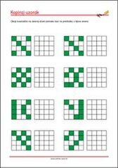 Prepoznaj i kopiraj uzorak - radni listići za percepciju i koncentraciju za djecu