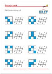 Prepoznaj i kopiraj uzorak - radni listići za percepciju i koncentraciju za djecu