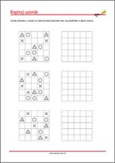 Prepoznaj i kopiraj uzorak - radni listići za percepciju i koncentraciju za djecu