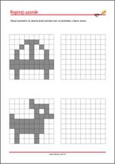 Prepoznaj i kopiraj uzorak - radni listići za percepciju i koncentraciju za djecu