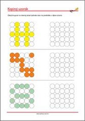 Prepoznaj i kopiraj uzorak - radni listići za percepciju i koncentraciju za djecu