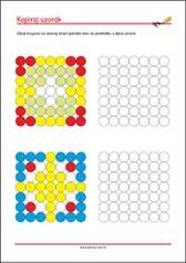 Prepoznaj i kopiraj uzorak - radni listići za percepciju i koncentraciju za djecu