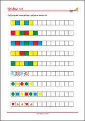 Prepoznaj obrazac i nastavi niz - radni listići za percepciju i koncentraciju za djecu