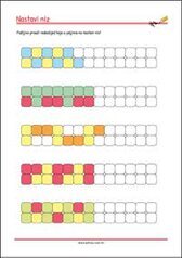 Prepoznaj obrazac i nastavi niz - radni listići za percepciju i koncentraciju za djecu