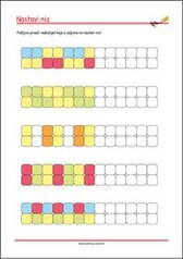 Prepoznaj obrazac i nastavi niz - radni listići za percepciju i koncentraciju za djecu