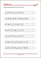 Prepoznaj obrazac i nastavi niz - radni listići za percepciju i koncentraciju za djecu