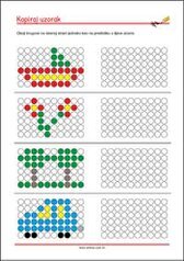Prepoznaj i kopiraj uzorak - radni listići za percepciju i koncentraciju za djecu