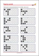 Prepoznaj i kopiraj uzorak - radni listići za percepciju i koncentraciju za djecu
