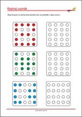 Prepoznaj i kopiraj uzorak - radni listići za percepciju i koncentraciju za djecu