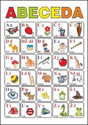 Slikovni poster Abeceda Učimo slova
