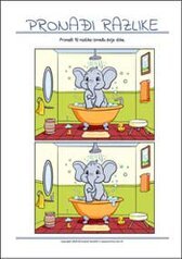 Pronađi 10 razlika - Vježba zapažanja za djecu za ispisivanje