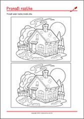 Pronađi sedam razlika između dvije slike! - radni listići za percepciju i koncentraciju za djecu