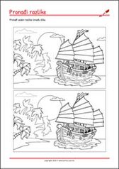 Pronađi sedam razlika između dvije slike! - radni listići za percepciju i koncentraciju za djecu