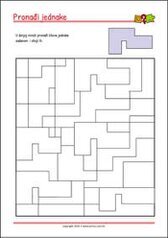 Spoji jednake slike! - radni listići za percepciju i koncentraciju za djecu