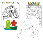 Bojanke za djecu Bojanke za djecu za online bojanje ili kao predlošcu u PDF formatu.