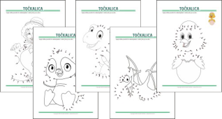 Točkalice za djecu Besplatne Točkalice - spoji po brojevima - za djecu u PDF formatu za ispis.