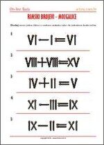 Igre sa šibicama - rimski brojevi